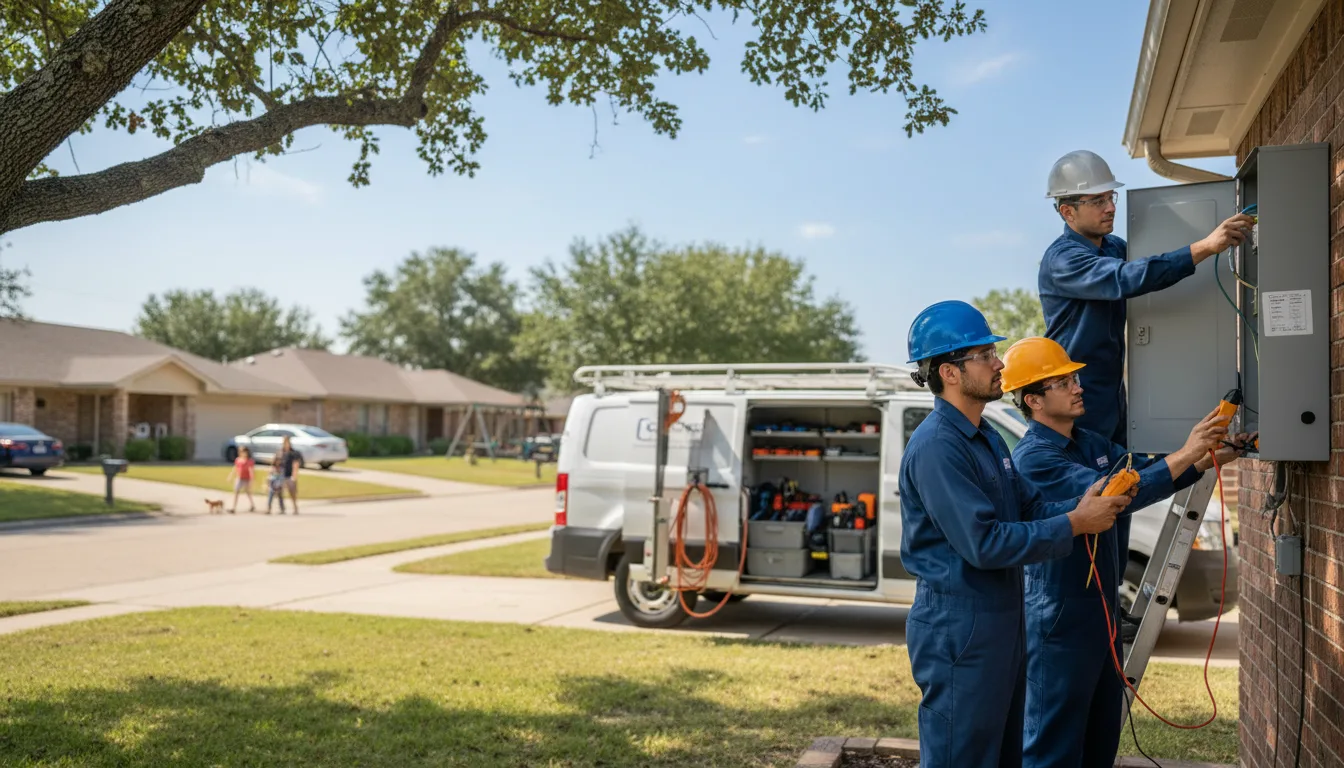 Certified electrician providing emergency electrical services in Bridgeport, OH